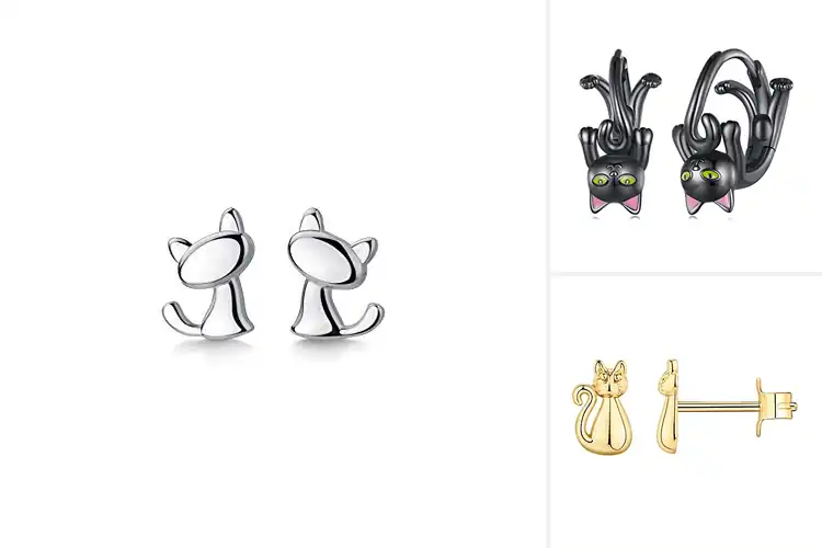 Detailed view of Best Cat Earrings