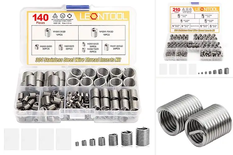 Detailed view of Best Coiled Wire Thread Inserts for Strong, Clean Repairs