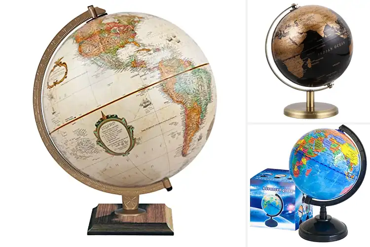 Detailed view of Best Decorative World Globes For Desks