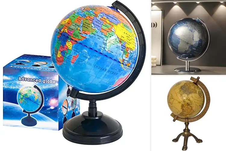 Detailed view of Best Desk Globes: Top 10 Work-­Space Wonders