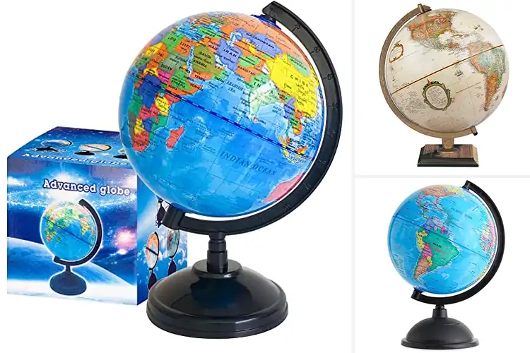 Detailed view of Best Desk World Globes: Inspire Learning & Style in Any Room