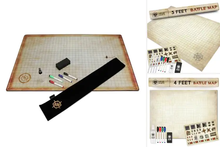 Detailed view of Best Erasable Grid Mats: Elevate Your RPG Experience Now