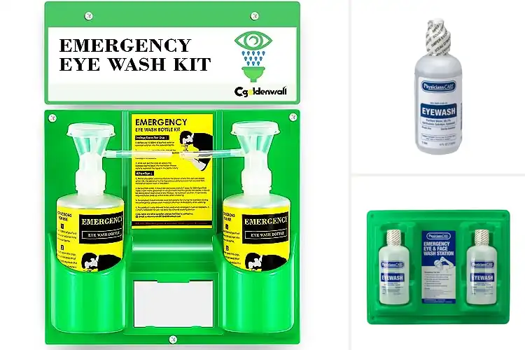 Detailed view of Best Eye Wash Kits: Quick Relief & Complete Safety