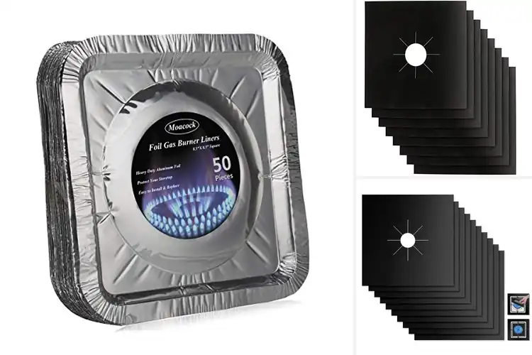 Detailed view of Best Gas Range Liners: Effortless Kitchen Cleanliness