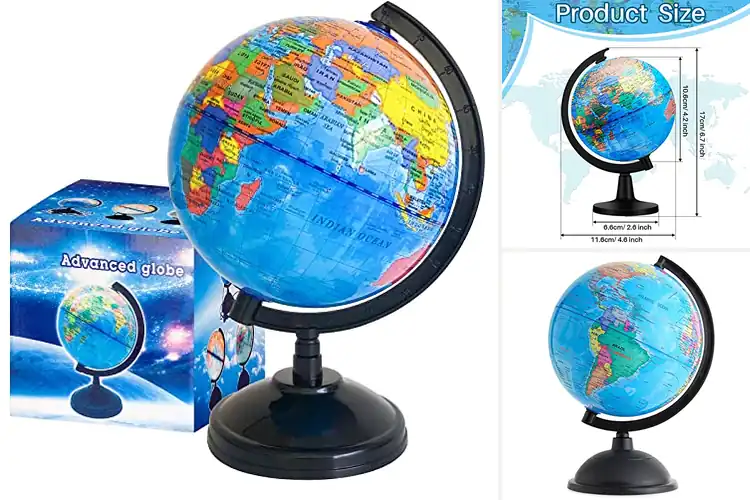 Detailed view of Best Geographic World Globe For Learning