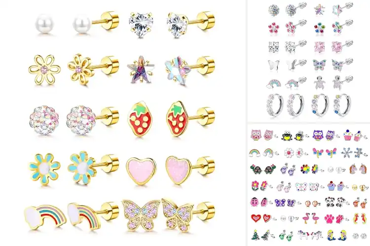 Detailed view of Best Girls Earrings: Top Stylish & Safe Picks She’ll Love