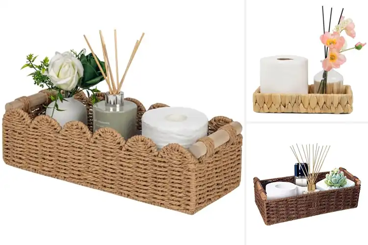 Detailed view of Best Hand-Woven Bathroom Decor Baskets