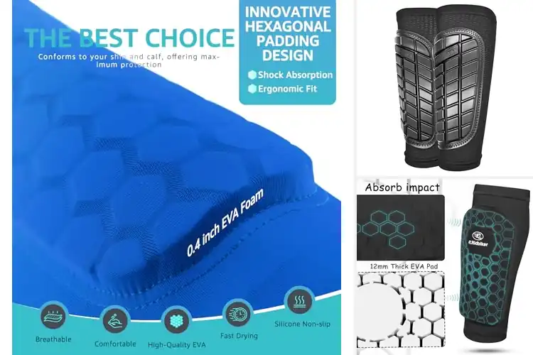 Detailed view of Best Impact Dispersion Shin Guards for Ultimate Protection