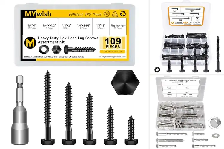 Detailed view of Best Lag Screw Sets: Secure Your Builds with Reliable Grip