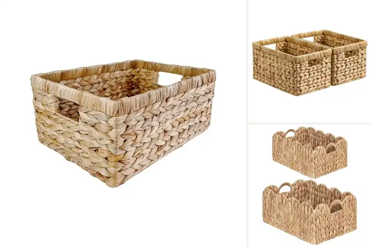 Detailed view of Best Natural Water Hyacinth Baskets