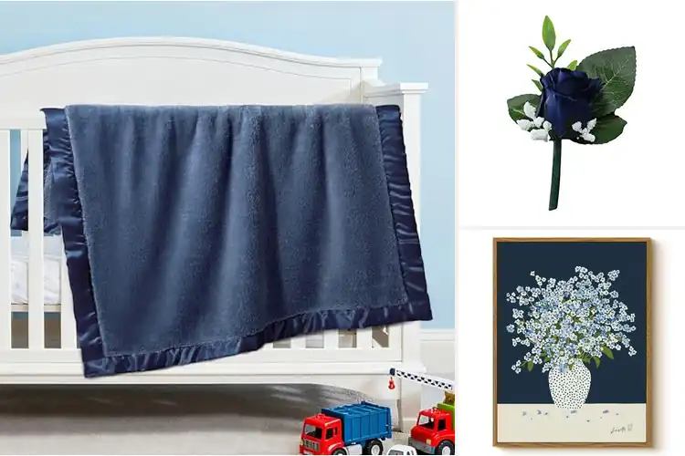 Detailed view of Best Navy Baby Blue Accent