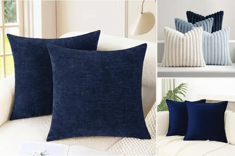 Detailed view of Best Navy Blue Throw Pillow Covers: 10 Cozy & Chic Picks