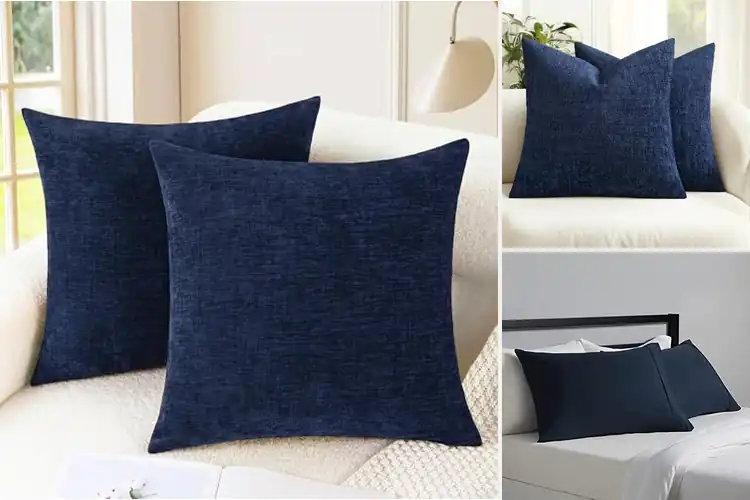 Detailed view of Best Navy Pillow Covers