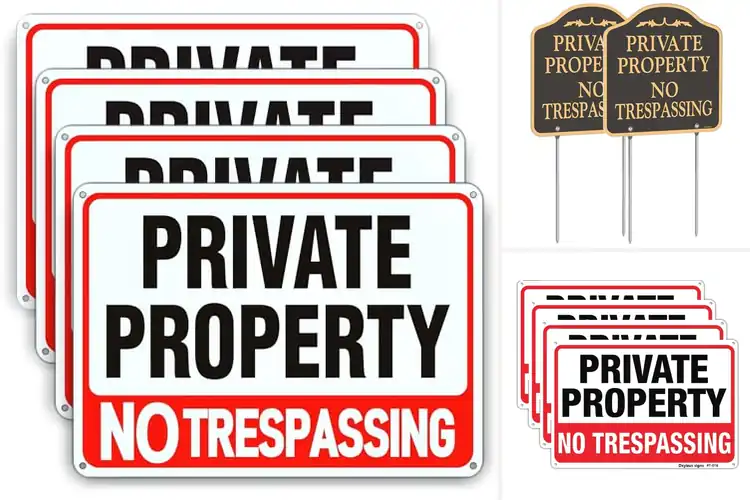 Detailed view of Best Private Property Signs