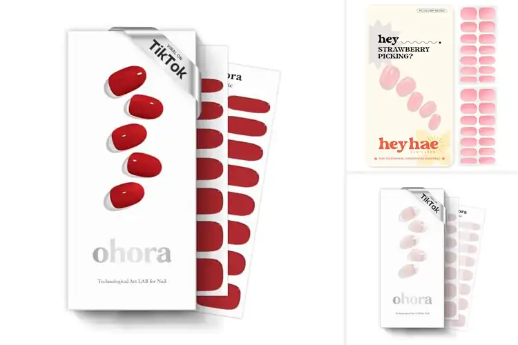 Detailed view of Best Semi Cured Gel Nail Strips