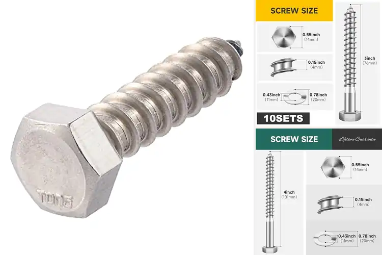 Detailed view of Best Stainless Steel Lag Bolts