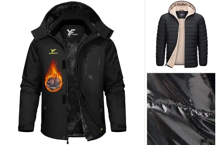 Detailed view of Best Winter Coats for Big and Tall Men