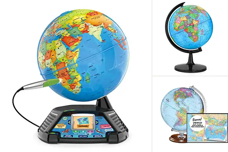 Detailed view of Best World Globes: Explore Earth with Style and Clarity